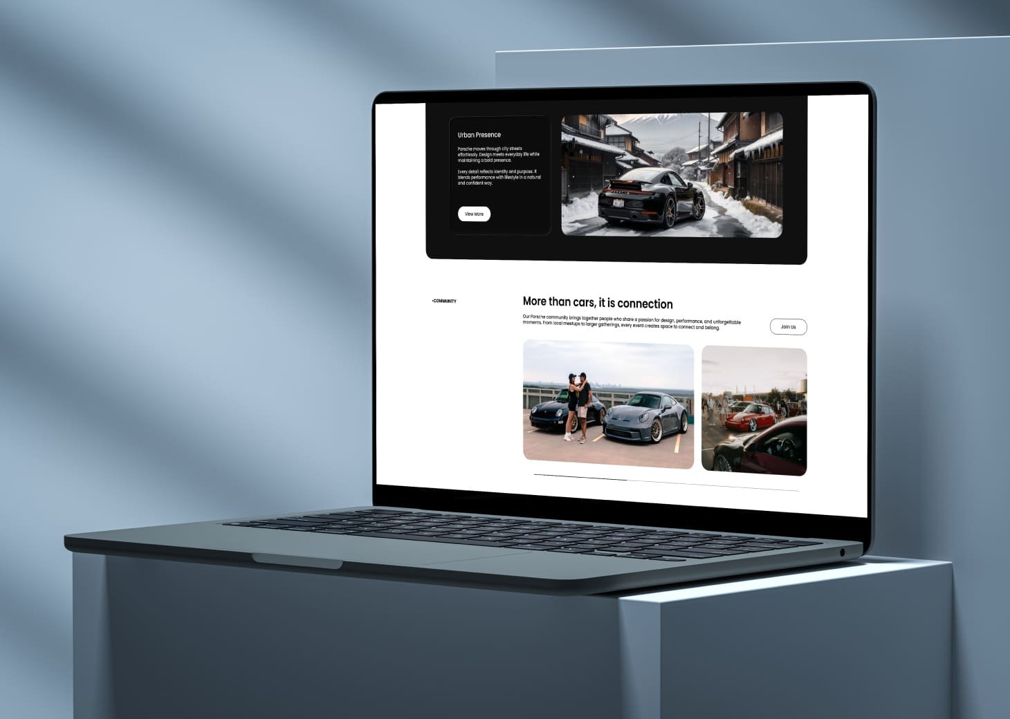 Porsche Fan Club automotive community design detail